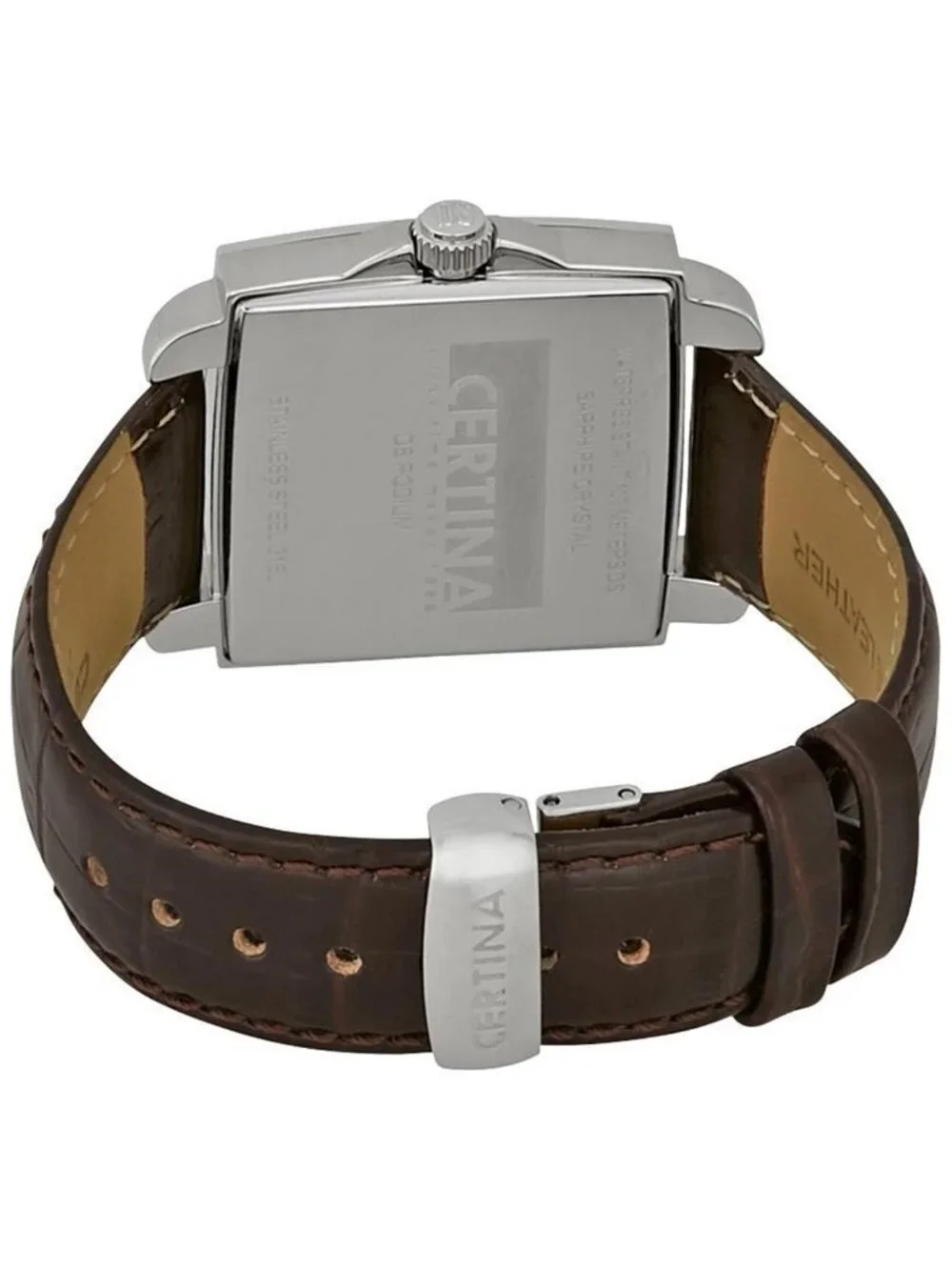 NWT Certina DS Podium Square Brown Dial Ladies Watch